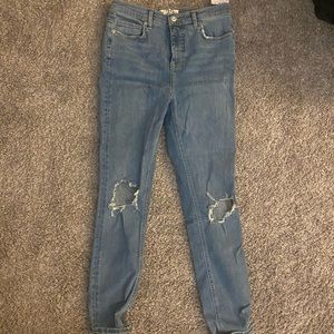Free people ripped skinny jeans
